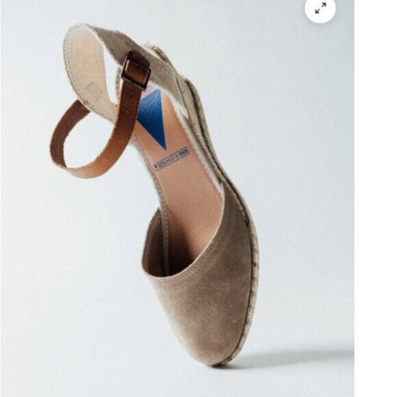 NEW VERBENAS WOT Wedges Malena Serraje Piedra 725 2j7 - Picture 6 of 8